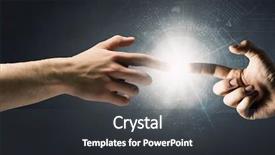  Presentation with creation - Presentation enhanced with creation bible - close up of human hands background and a  colored foreground