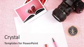  Presentation with clutter - Slide deck enhanced with creations photos - clutter of objects stacked background and a lemonade colored foreground