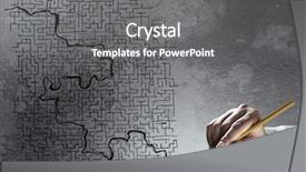  Presentation with hand drawn brush stroke design - Amazing slides having creative abstract winning - close up of hand drawing backdrop and a gray colored foreground