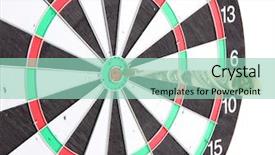  Presentation with health money insurance concept - Theme featuring creative abstract winning - money dart and target close background and a mint green colored foreground