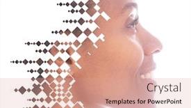  Presentation with artwork - Cool new PPT theme with creative-artwork-created backdrop and a coral colored foreground