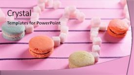  Presentation with music notes - Slide deck with creative beautiful music notes made background and a lemonade colored foreground