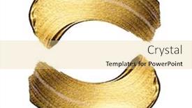  Presentation with eye shadow - Amazing presentation having creative-brushstrokes-of-gold-paint backdrop and a blonde colored foreground