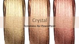  Presentation with blush - PPT theme featuring creative-brushstrokes-of-gold-paint background and a coral colored foreground