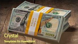  Presentation with creative - PPT layouts with finance making money concept - stack background and a tawny brown colored foreground