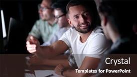  Presentation with creative - Amazing theme having creative-business-group-working backdrop and a wine colored foreground