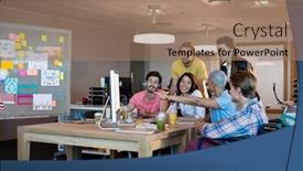  Presentation with team working together - 