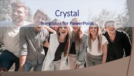  Presentation with creative - PPT layouts having creative business team standing together background and a  colored foreground