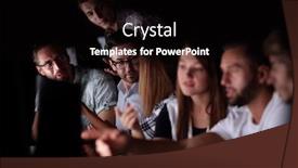  Presentation with creative - PPT layouts consisting of creative-business-team-works-overtime background and a black colored foreground