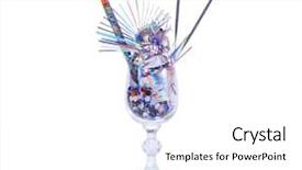  Presentation with cocktail party - Cool new presentation design with creative cocktail for event made backdrop and a  colored foreground
