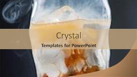  Presentation with cocktail - Beautiful PPT theme featuring creative-cocktail-on-the-dark backdrop and a coral colored foreground