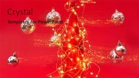  Presentation with new year card - Presentation enhanced with creative-composition-from-painted-champagne background and a crimson colored foreground