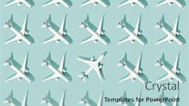  Presentation with creative - Slide deck with creative-composition-made-with-white background and a light blue colored foreground