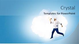  Presentation with healthy nutrition - Slide deck featuring creative-cook-healthy-nutrition-mixed background and a light blue colored foreground