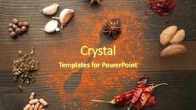  Presentation with worship religious silhouette - Slides featuring creative food - spices on table with spoon background and a  colored foreground