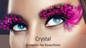  Presentation with holiday - Slide set with creative holiday makeup false long background and a lemonade colored foreground