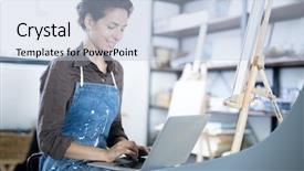  Presentation with professional - Amazing slides having creative ideas in the net backdrop and a  colored foreground