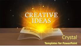  Presentation with ideas - Slide set having exam time - creative ideas inscription coming background and a tawny brown colored foreground