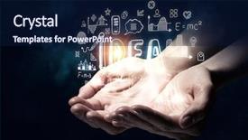  Presentation with great idea - Theme with creative ideas solutions 3d - carrying out great success idea background and a navy blue colored foreground