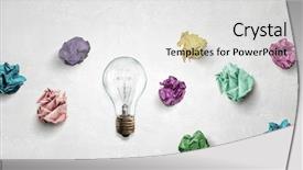  Presentation with search - Audience pleasing presentation design consisting of creative ideas solutions 3d - search of good idea mixed backdrop and a white colored foreground