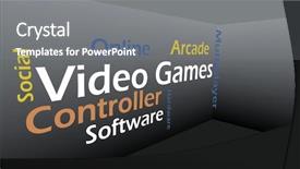  Presentation with creative - PPT theme having creative image of video games background and a gray colored foreground