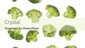  Presentation with food white - Presentation enhanced with creative-layout-made-of-broccoli background and a soft green colored foreground