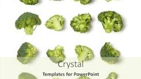  Presentation with food white - Amazing presentation theme having creative-layout-made-of-broccoli backdrop and a soft green colored foreground