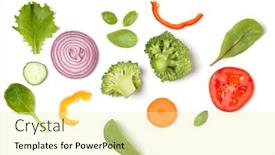  Presentation with leaves flat lay - Presentation theme consisting of creative-layout-made-of-tomato background and a blonde colored foreground