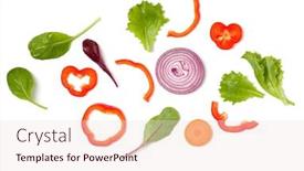  Presentation with leaves flat lay - Audience pleasing slides consisting of creative-layout-made-of-tomato backdrop and a lemonade colored foreground