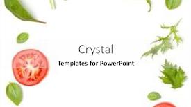  Presentation with leaves flat lay - Amazing slides having creative-layout-made-of-tomato backdrop and a white colored foreground