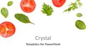  Presentation with leaves flat lay - Amazing presentation theme having creative-layout-made-of-tomato backdrop and a white colored foreground