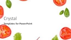  Presentation with leaves flat lay - PPT layouts featuring creative-layout-made-of-tomato background and a white colored foreground
