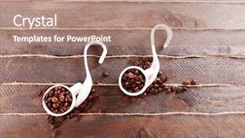  Presentation with border of music notes - Cool new slides with creative musical notes on wooden backdrop and a  colored foreground