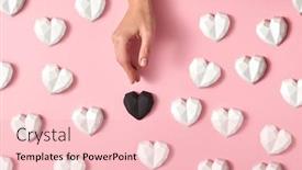  Presentation with pink black - Slide deck featuring creative-pattern-from-white-plaster background and a lemonade colored foreground