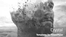  Presentation with creative - Cool new PPT layouts with creative-photo-manipulation backdrop and a gray colored foreground