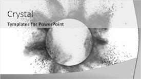  Presentation with dark grey - PPT theme with creative-round-frame-with-dark background and a light gray colored foreground