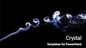  Presentation with black-abstract - Colorful slide deck enhanced with creative-smoke-on-black-background backdrop and a black colored foreground