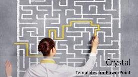  Presentation with creative thinking - Colorful theme enhanced with creative thinking - back view image of young backdrop and a light gray colored foreground