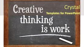  Presentation with creative thinking - PPT layouts enhanced with creative thinking is work - creativity background and a tawny brown colored foreground