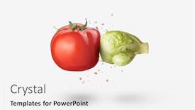  Presentation with vegan food - Presentation theme with creative-vegan-composition-from-fresh background and a white colored foreground