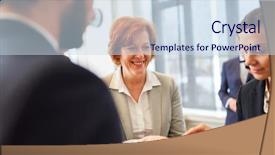  Presentation with new ideas - Presentation design with new ideas and team building background and a sky blue colored foreground