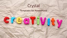  Presentation with creativity - Audience pleasing slides consisting of creativity motto by alphabet letters backdrop and a lemonade colored foreground