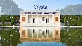  Presentation with ahura mazda - Theme with solar water heater isolated background and a light gray colored foreground.