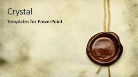  Presentation with old paper - Theme featuring play figure with tie and rss symbol - 3d illustration background and a mint green colored foreground