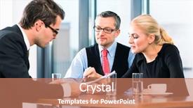  Presentation with credentials - Slide deck enhanced with credentials - business - young man background and a coral colored foreground