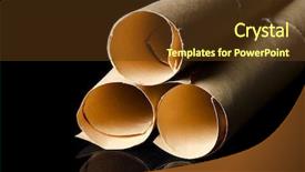  Presentation with credentials - Audience pleasing slide set consisting of credentials - many ancient scrolls backdrop and a tawny brown colored foreground