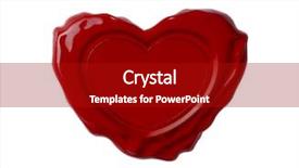  Presentation with credentials - Beautiful slide deck featuring credentials - red wax seal in shape backdrop and a crimson colored foreground