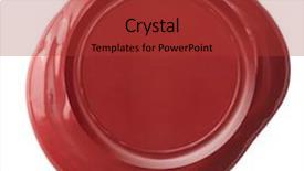  Presentation with credentials - Colorful presentation theme enhanced with credentials - red wax seal isolated backdrop and a red colored foreground