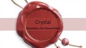  Presentation with credentials - Slides consisting of credentials - red wax seal with rope background and a red colored foreground