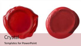  Presentation with credentials - Amazing presentation having credentials - red waxseals set or post backdrop and a crimson colored foreground